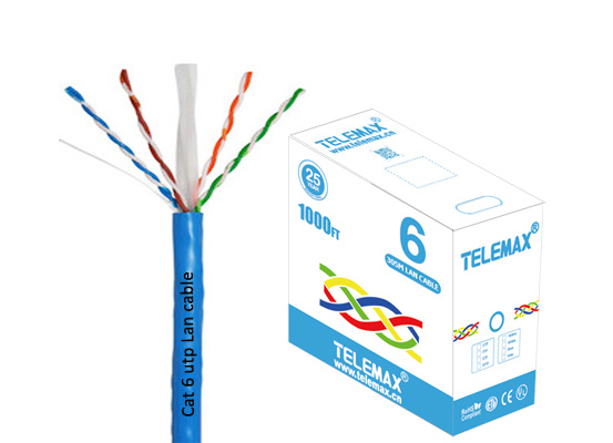 Cat 6 Lan Cable UTP 23AWG BC 0.57mm LSZH Jacket Fluke Test