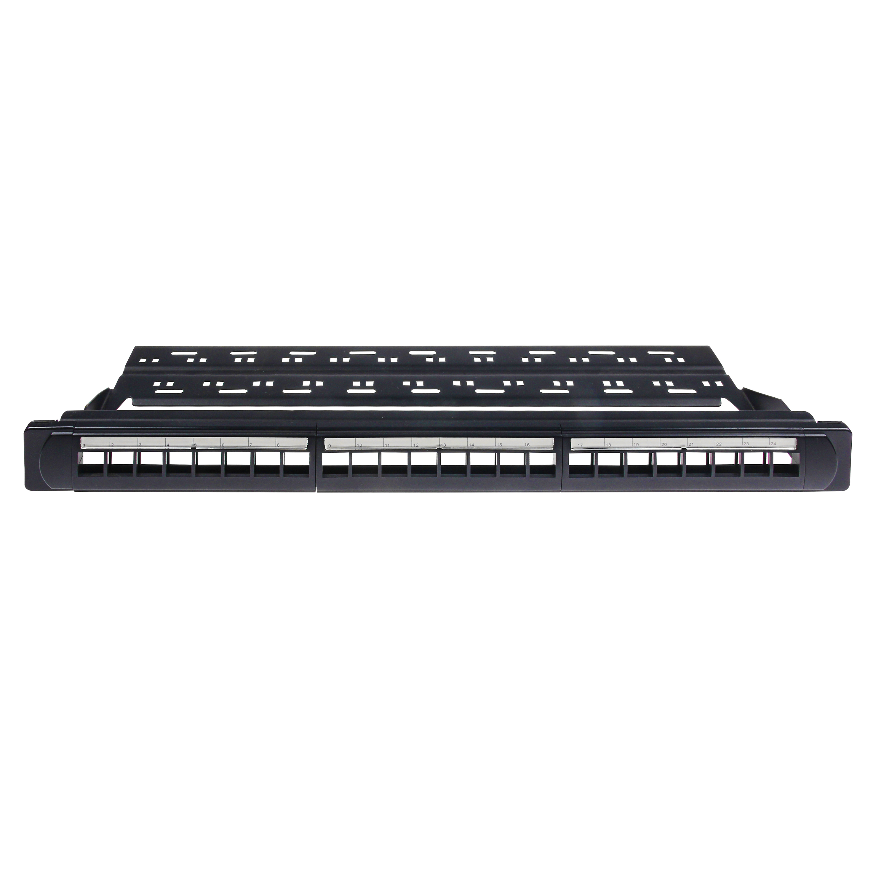 1U 19'' 24 Ports UTP Blank Patch Panel with Back bar (Empty Patch Panel)