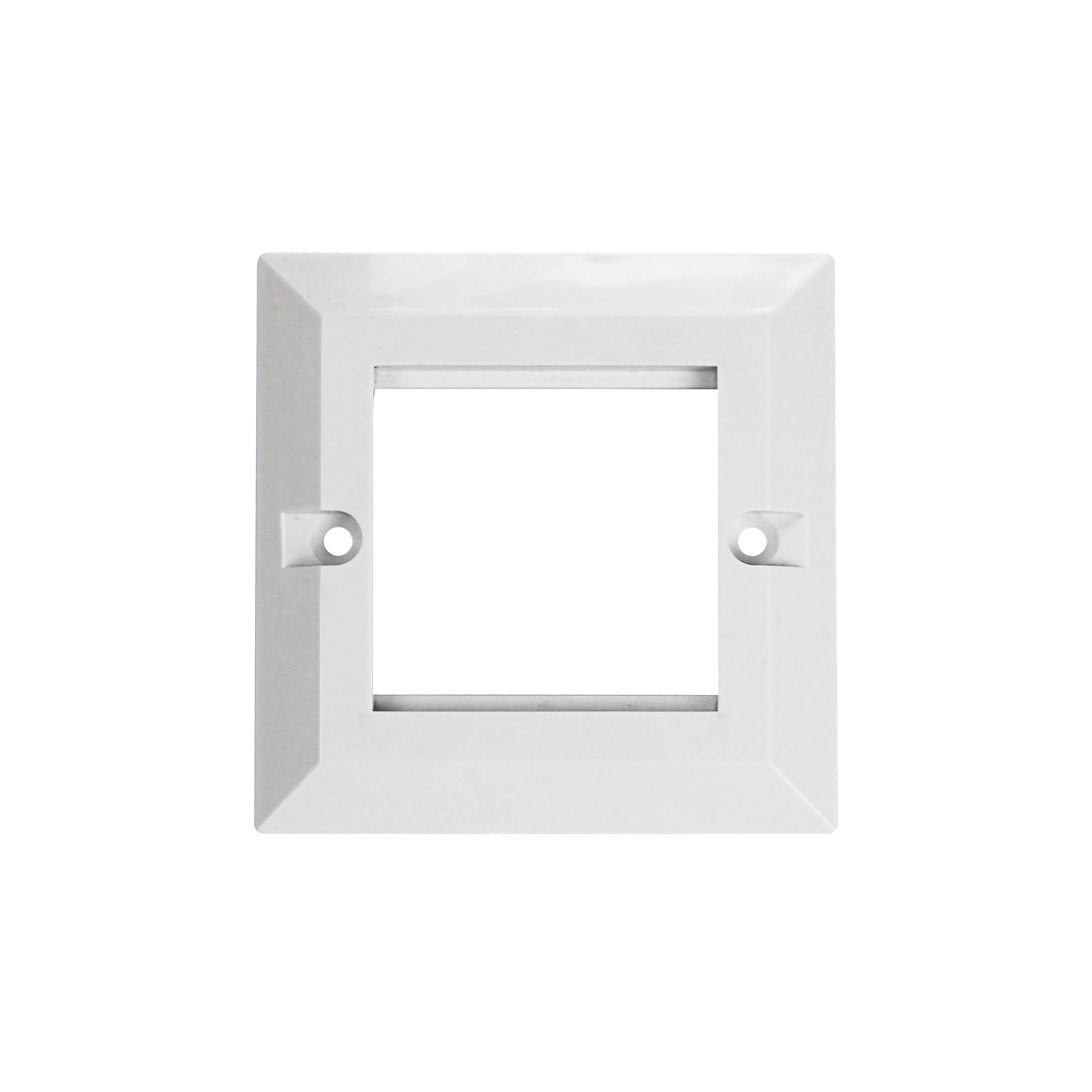 86*86mm 2 Ports UK Faceplate Bevelled ABS UL94V-0
