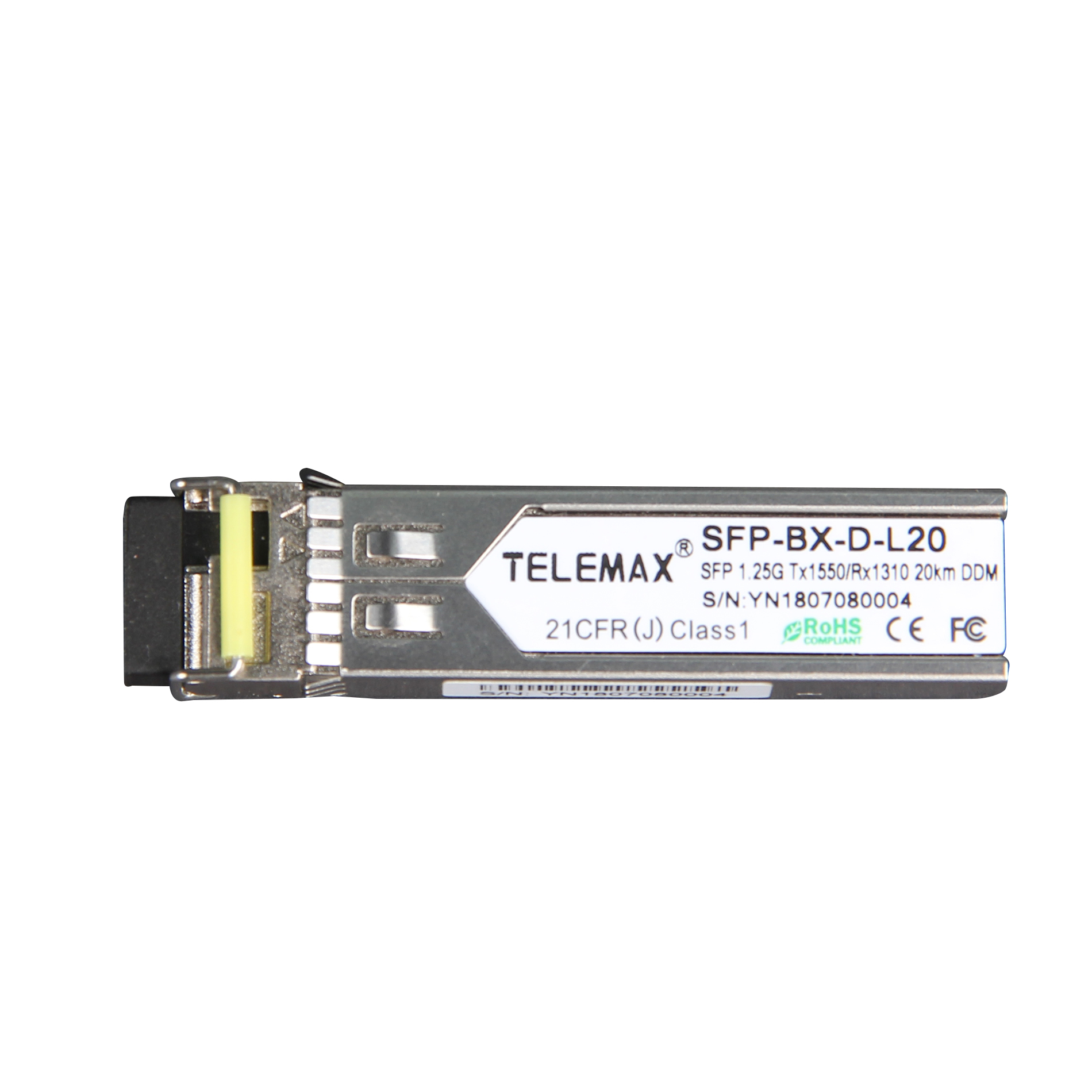 SFP 1.25G Tx1550/Rx1310 LC Duplex 20km DDM