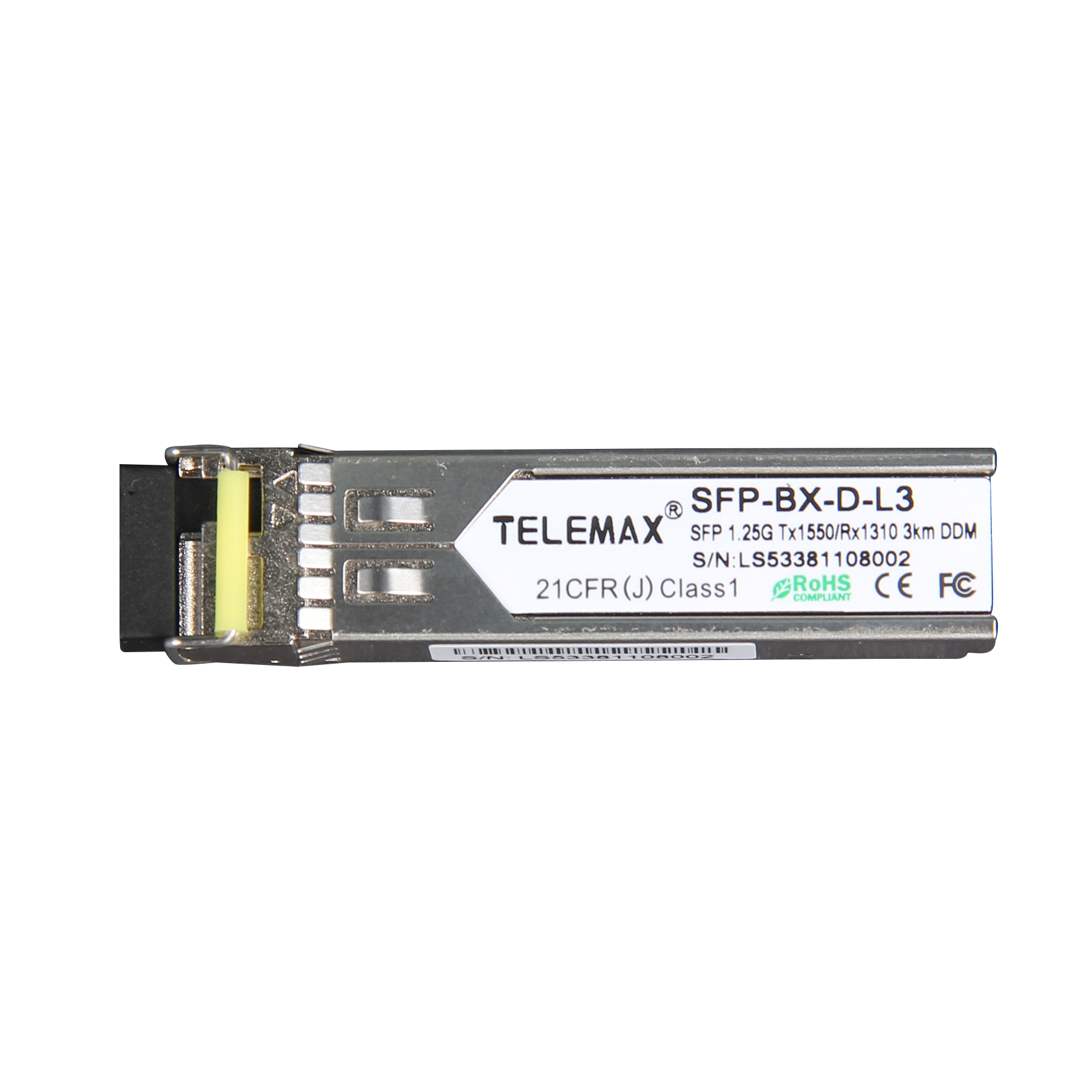 SFP 1.25G Tx1550/Rx1310 3km DDM