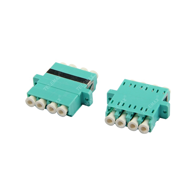 Optical Fiber Adapter LC/PC Multi Mode 50/125 OM3 Quad