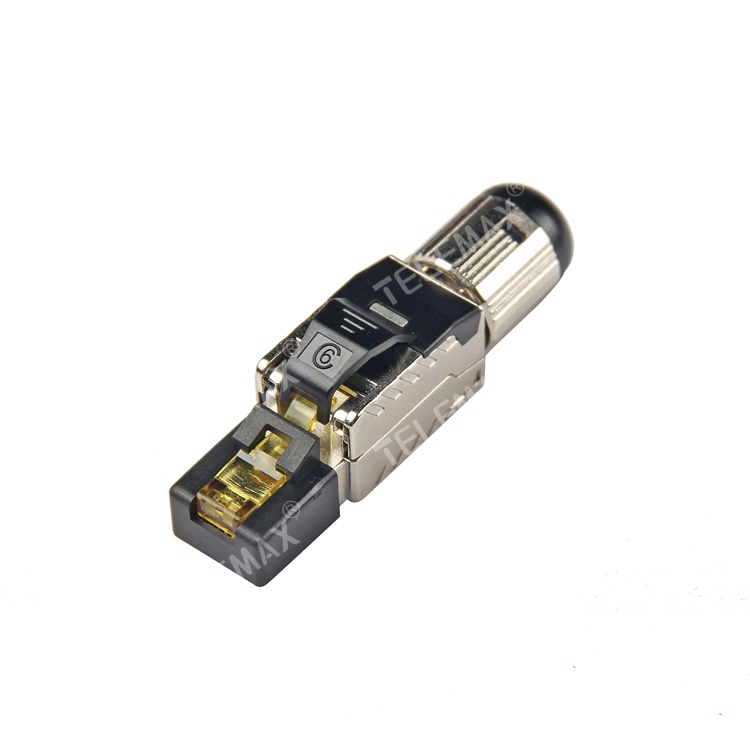 CAT6/CAT6A/CAT8 RJ45 FTP Toolless Connector