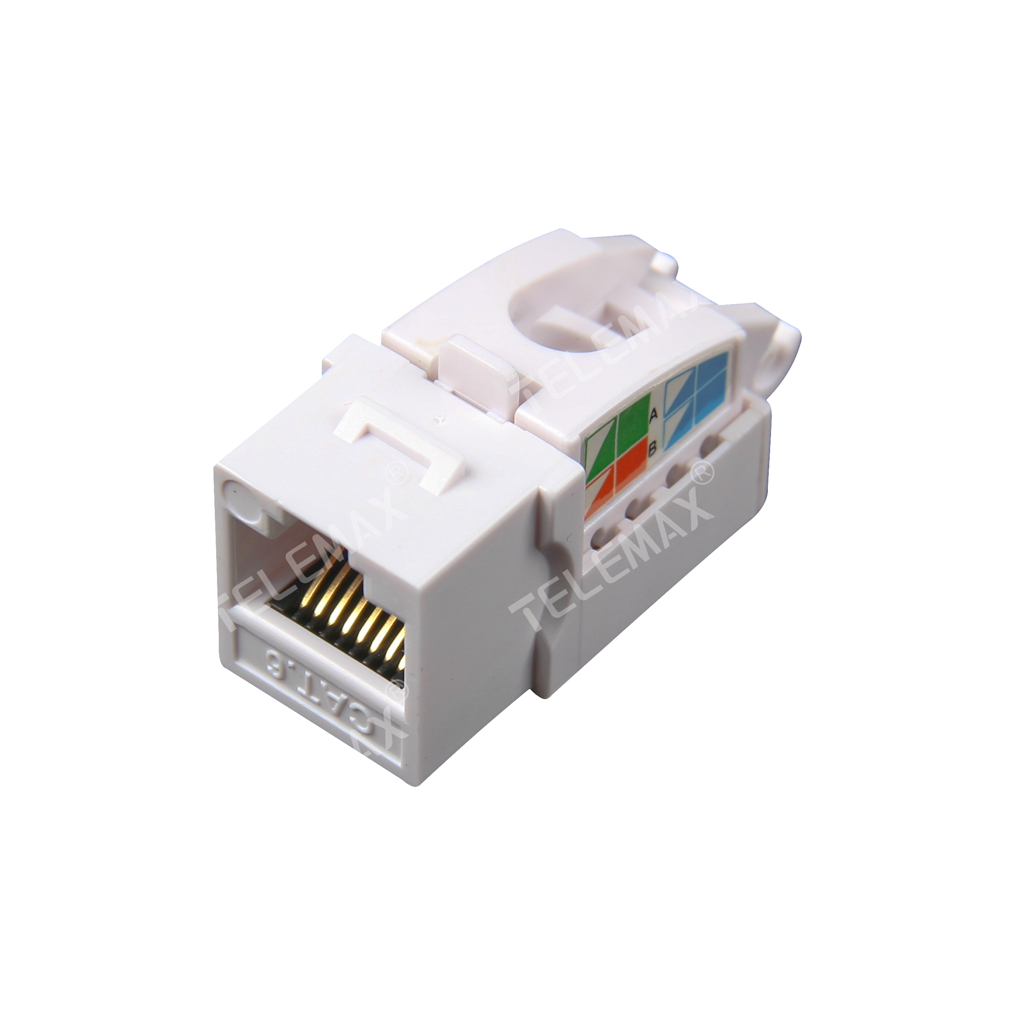 CAT6/6A UTP Keystone Jack 90 degree Toolless