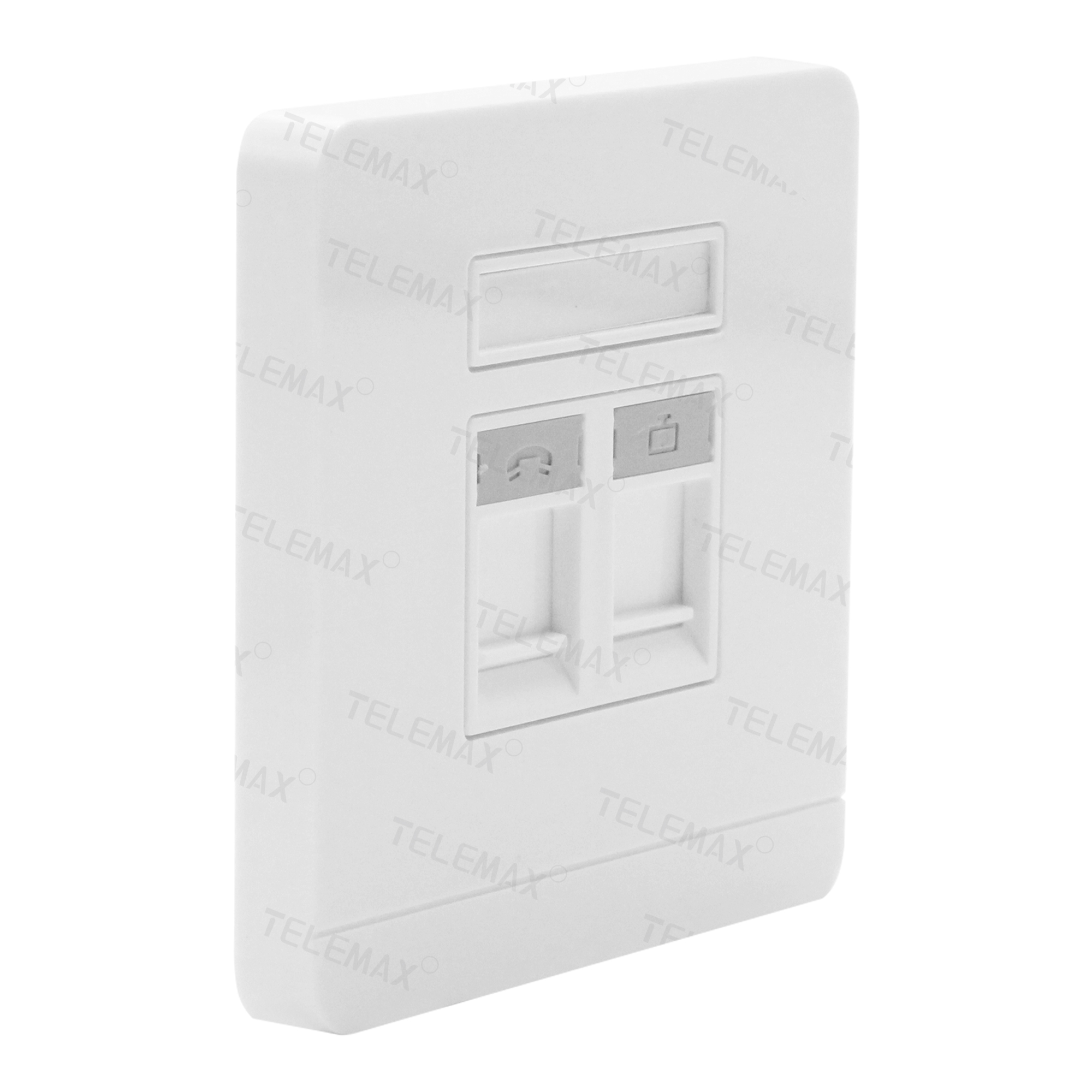 Faceplate 86*86mm 2 Port  ABS UL94V-0