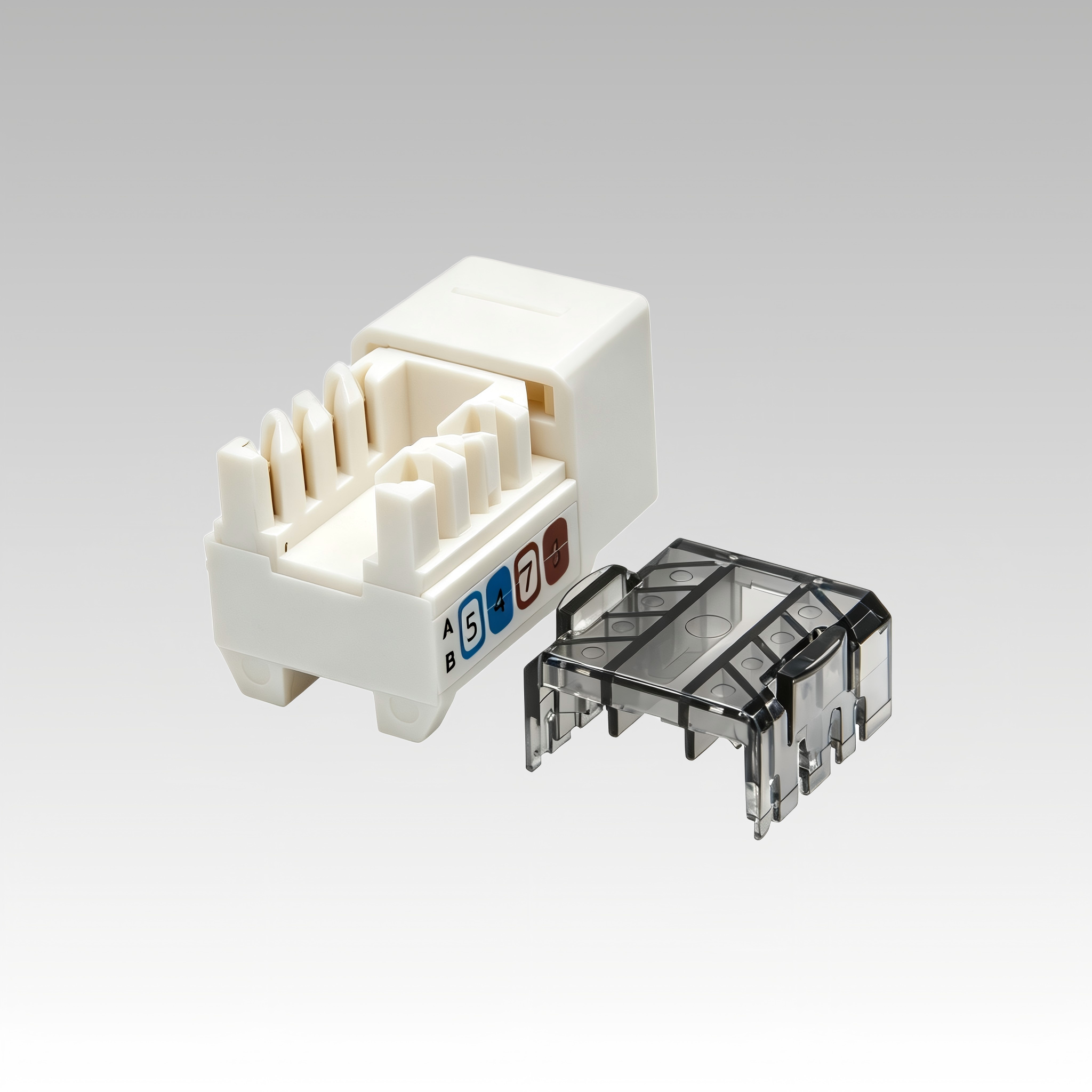 Cat 6 /Cat 6a UTP Keystone jack Dual IDC